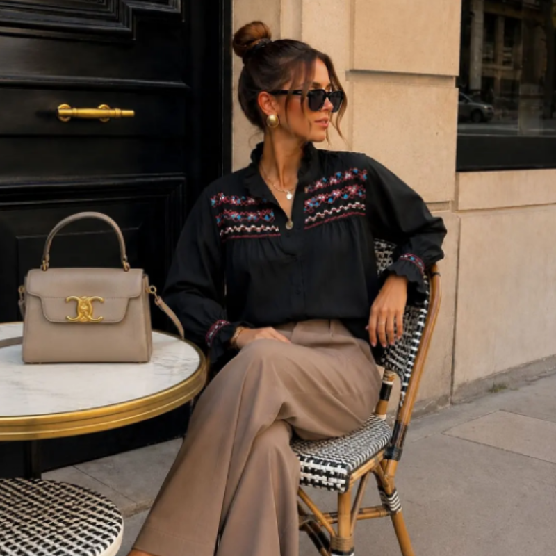 Chemise Smock Bohème Chic - Olga