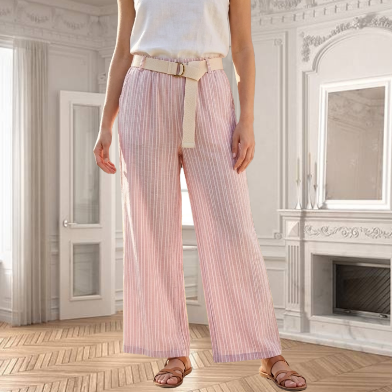 Pantalon Large à rayures Rosalia