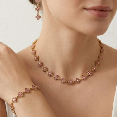 Parure Trèfle-Collier & Bracelet