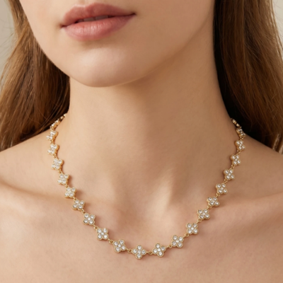 Parure Trèfle-Collier & Bracelet