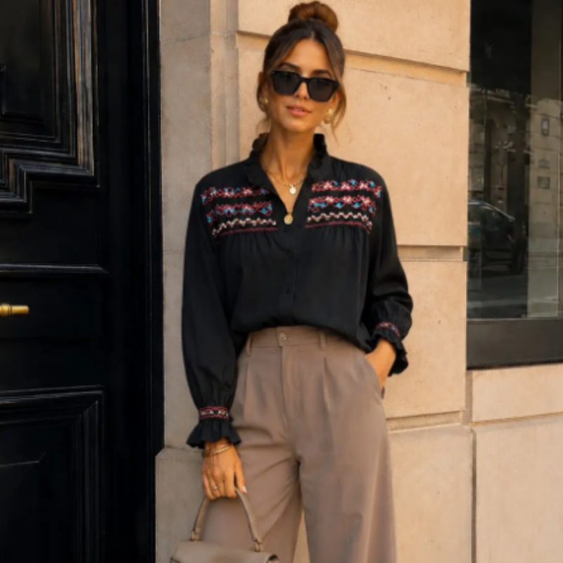 Chemise Smock Bohème Chic - Olga