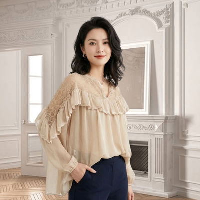 Chemise Juana en Voile & Dentelle