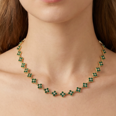 Parure Trèfle-Collier & Bracelet