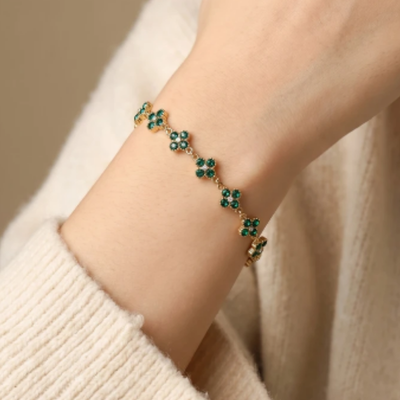 Parure Trèfle-Collier & Bracelet