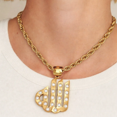 Parure pendentif Allah- Collier & Bracelet