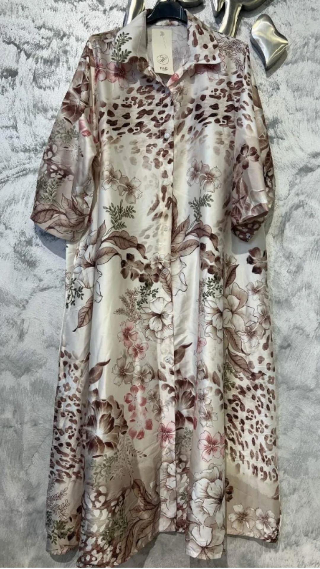 Robe Chemise Satinée Lana